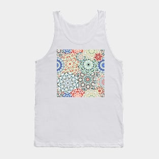 Seamless pattern with floral mandala Tank Top